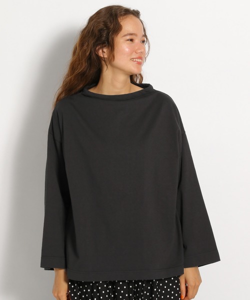 ichi(イチ)の「【ichi(イチ)】ボートネックロンT(Tシャツ/カットソー・レディース・ホワイト/ブラック/ボルドー・FREE)」の6枚目の写真