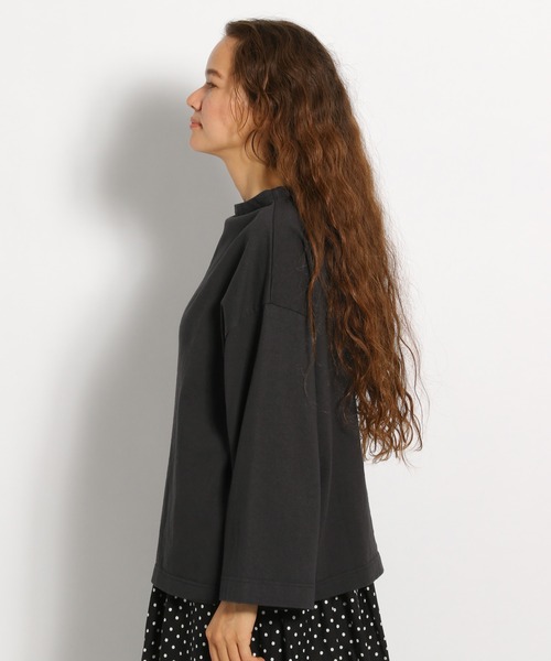 ichi(イチ)の「【ichi(イチ)】ボートネックロンT(Tシャツ/カットソー・レディース・ホワイト/ブラック/ボルドー・FREE)」の7枚目の写真