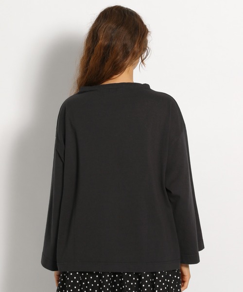 ichi(イチ)の「【ichi(イチ)】ボートネックロンT(Tシャツ/カットソー・レディース・ホワイト/ブラック/ボルドー・FREE)」の8枚目の写真