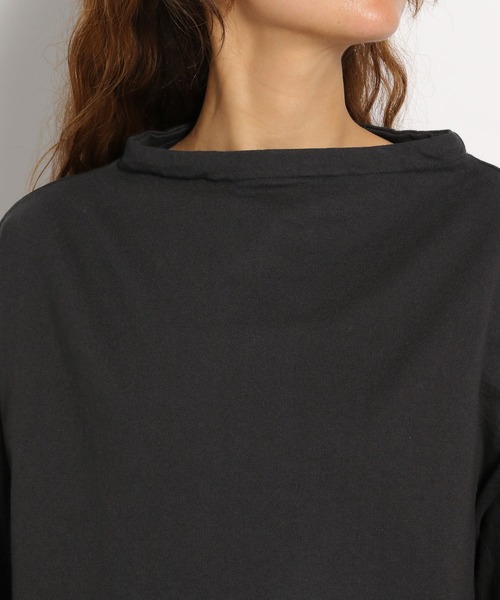 ichi(イチ)の「【ichi(イチ)】ボートネックロンT(Tシャツ/カットソー・レディース・ホワイト/ブラック/ボルドー・FREE)」の9枚目の写真