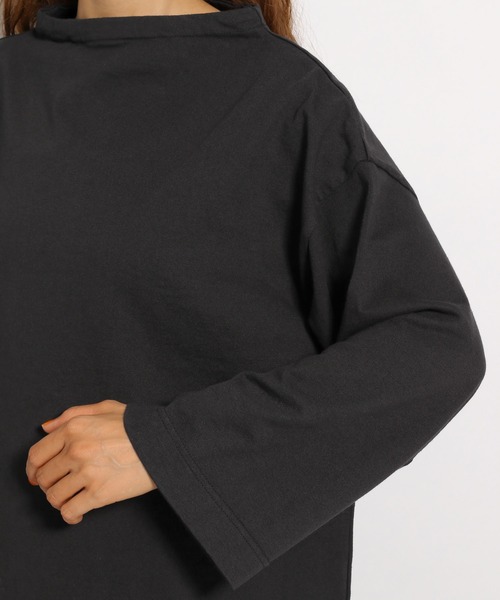 ichi(イチ)の「【ichi(イチ)】ボートネックロンT(Tシャツ/カットソー・レディース・ホワイト/ブラック/ボルドー・FREE)」の10枚目の写真