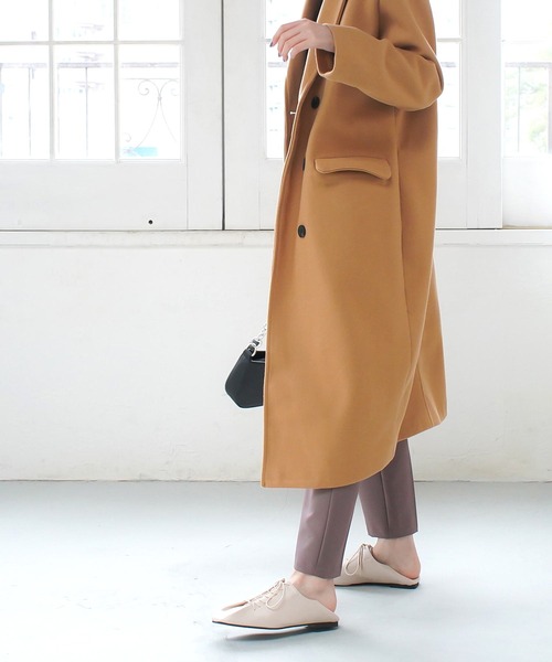 AmiAmi（アミアミ）の「2WAYスクエアトゥレースアップバブーシュ ローファー（ローファー・レディース・ベージュ/ブラック/アイボリー・L/LL/M/S）」の12枚目の写真