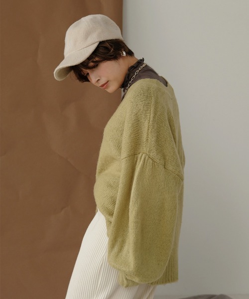 Bab（バブ）の「【WEB限定】シャギーキャップ（キャップ・レディース・ダークブラウン/サンドベージュ/キャメル・ONESIZE）」の10枚目の写真