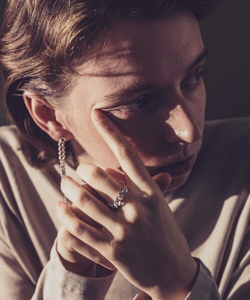 and cloud（アンドクラウド）の「Gradation Ring S（リング・レディース・イエローゴールド/シルバー/ブラック・LL/M）」の16枚目の写真