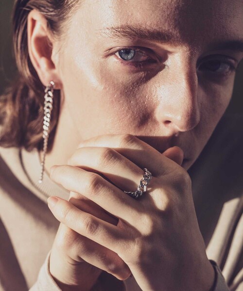 and cloud（アンドクラウド）の「Gradation Ring S（リング・レディース・イエローゴールド/シルバー/ブラック・LL/M）」の17枚目の写真