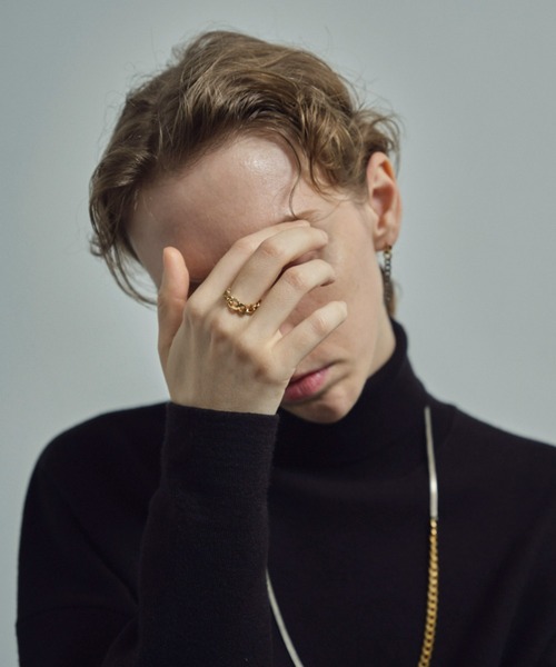 and cloud（アンドクラウド）の「Gradation Ring S（リング・レディース・イエローゴールド/シルバー/ブラック・LL/M）」の10枚目の写真