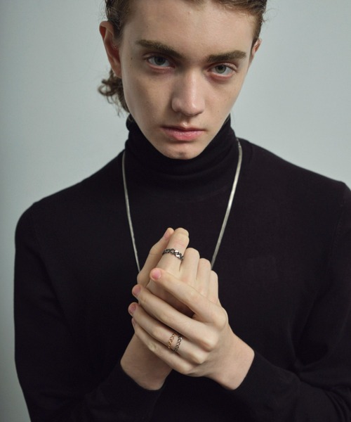 and cloud（アンドクラウド）の「Gradation Ring S（リング・レディース・イエローゴールド/シルバー/ブラック・LL/M）」の7枚目の写真