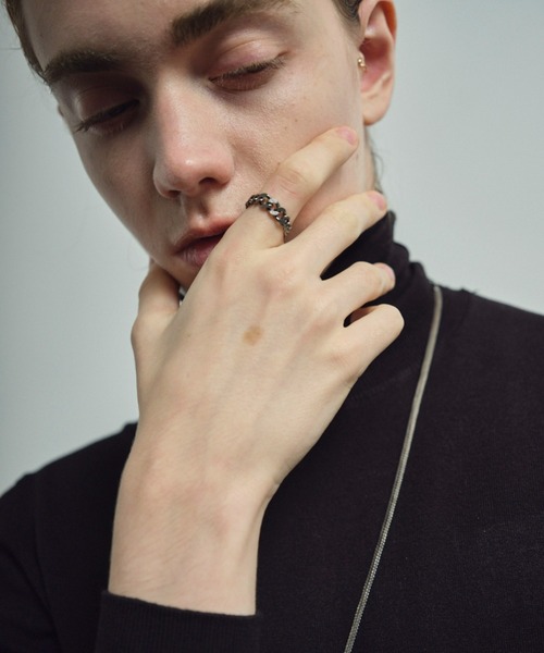 and cloud（アンドクラウド）の「Gradation Ring S（リング・レディース・イエローゴールド/シルバー/ブラック・LL/M）」の5枚目の写真