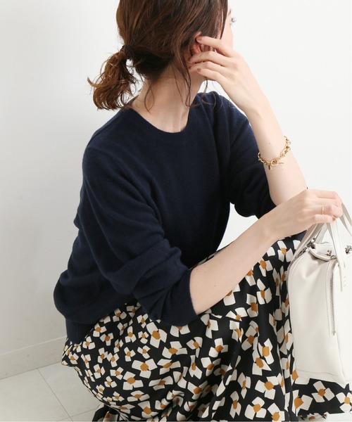 IENA（イエナ）の「カシミヤクルーネックプルオーバー◇（ニット