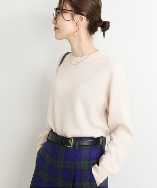 IENA（イエナ）の「カシミヤクルーネックプルオーバー◆（ニット/セーター・レディース・グレー/ナチュラル/ネイビー/ピンク・FREE）」の8枚目の写真