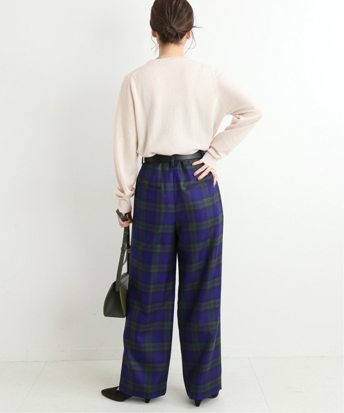 SLOBE IENA イエナ カシミヤ100% クールネックニットプルオーバー SLOBE IENA イエナ カシミヤ100% クールネックニットプルオーバー