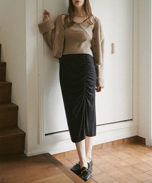 mangata | Cut shhirring skirt(スカート)