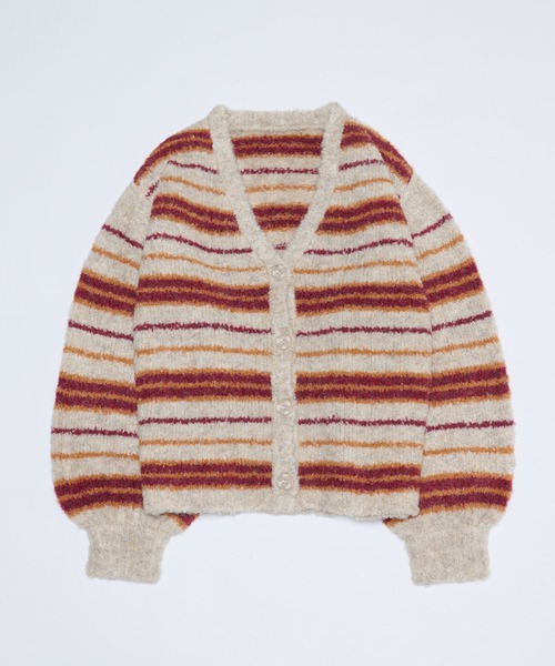 WHO'S WHO gallery（フーズフーギャラリー）の「ブークレボーダーカーデ（カーディガン/ボレロ・レディース・ブラック/パープル/オフホワイト/ブルー・FREE）」の21枚目の写真