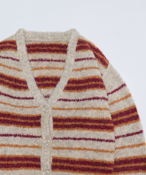 WHO'S WHO gallery（フーズフーギャラリー）の「ブークレボーダーカーデ（カーディガン/ボレロ・レディース・ブラック/パープル/オフホワイト/ブルー・FREE）」の12枚目の写真