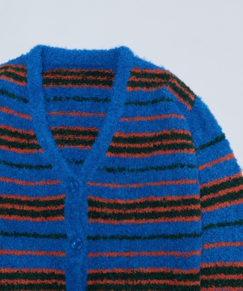 WHO'S WHO gallery（フーズフーギャラリー）の「ブークレボーダーカーデ（カーディガン/ボレロ・レディース・ブラック/パープル/オフホワイト/ブルー・FREE）」の13枚目の写真