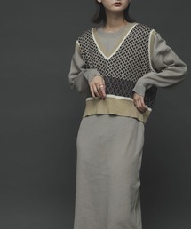 SENSE OF PLACE by URBAN RESEARCH | 2WAYジャガードショートニットベスト(ニット/セーター)