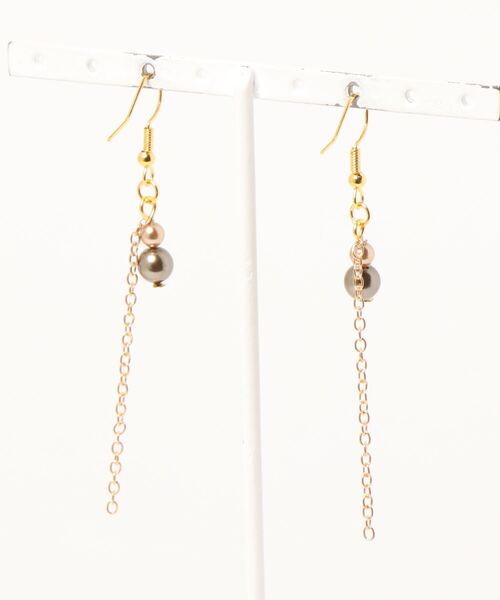 tone(トーン)の「【CouleuR】brown simple long ピアス(ピアス(両耳用)・レディース・その他・FREE)」の2枚目の写真