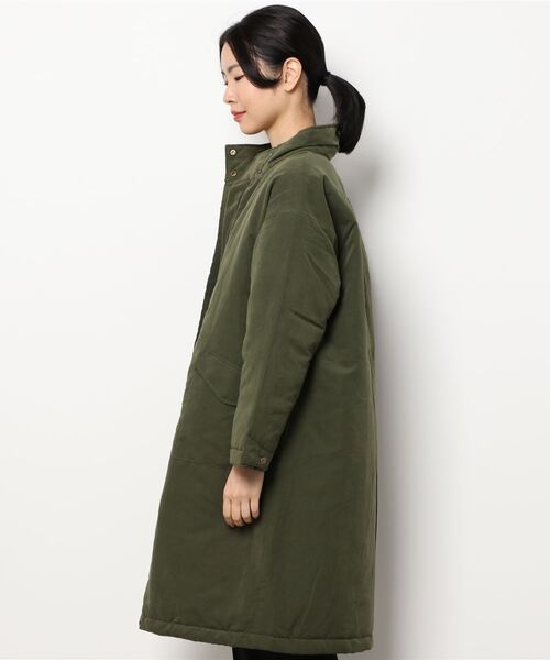 Lugnoncure（ルノンキュール）の「スタンドカラーミリタリ－コート（その他アウター・レディース・カーキ/チャコール・ﾌﾘ-）」の4枚目の写真