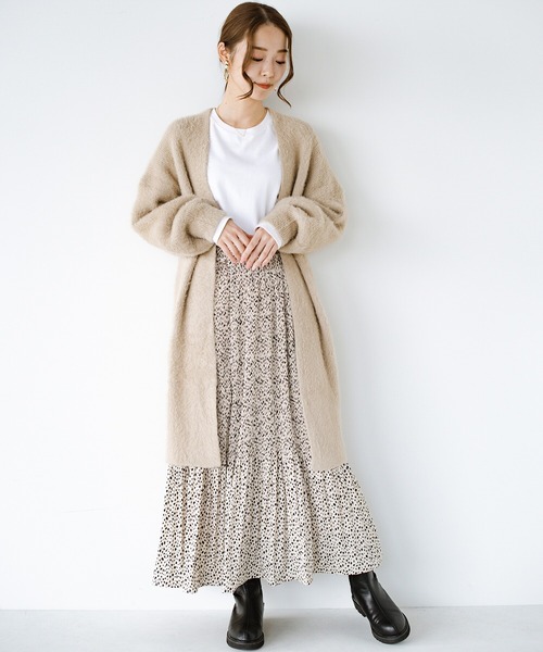 haco!(ハコ)の「あなたのにおいがうつって嬉しくなった 今日もこっそり置いて帰ろうかな サッと羽織って色っぽいフェイクファーカーディガン by you made me(カーディガン/ボレロ・レディース・ベージュ系その他/パープル系その他・1/2)」の8枚目の写真