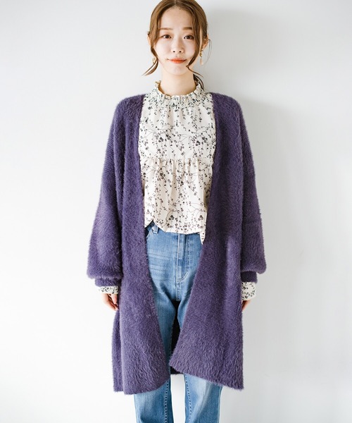 haco!(ハコ)の「あなたのにおいがうつって嬉しくなった 今日もこっそり置いて帰ろうかな サッと羽織って色っぽいフェイクファーカーディガン by you made me(カーディガン/ボレロ・レディース・ベージュ系その他/パープル系その他・1/2)」の19枚目の写真