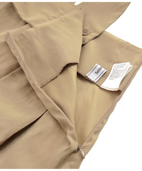 Settimissimo（セッティミッシモ）の「ピーチハイウエストサロペット（サロペット/オーバーオール・レディース・ブラック/ベージュ・FREE）」の4枚目の写真