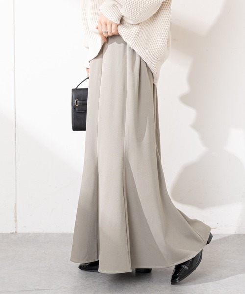 DISCOAT(ディスコート)の「【WEB限定】カラーマーメードスカート(スカート・レディース・ブラック/ブラウン/モカ/ライトベージュ/グリーン/イエロー/ミント/グレー・FREE)」の3枚目の写真