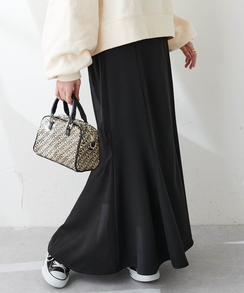 DISCOAT(ディスコート)の「【WEB限定】カラーマーメードスカート(スカート・レディース・ブラック/ブラウン/モカ/ライトベージュ/グリーン/イエロー/ミント/グレー・FREE)」の2枚目の写真