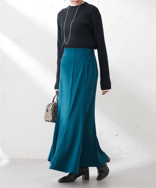 DISCOAT(ディスコート)の「【WEB限定】カラーマーメードスカート(スカート・レディース・ブラック/ブラウン/モカ/ライトベージュ/グリーン/イエロー/ミント/グレー・FREE)」の9枚目の写真