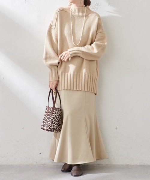 DISCOAT(ディスコート)の「【WEB限定】カラーマーメードスカート(スカート・レディース・ブラック/ブラウン/モカ/ライトベージュ/グリーン/イエロー/ミント/グレー・FREE)」の10枚目の写真