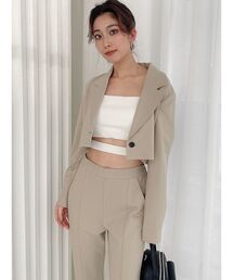 GYDA | 【SETUP着用可】ポンチ ショートジャケット(テーラードジャケット)