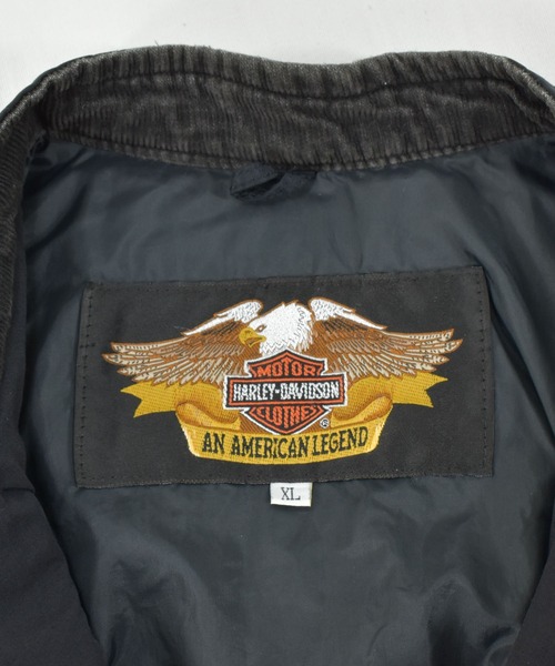 Harley-Davidson(ハーレーダビッドソン)の「【ヴィンテージ古着】Harley-Davidson/ハーレーダビッドソン フルジップジャケット USA製(ブルゾン・メンズ・ブラック・X-LARGE)」の5枚目の写真