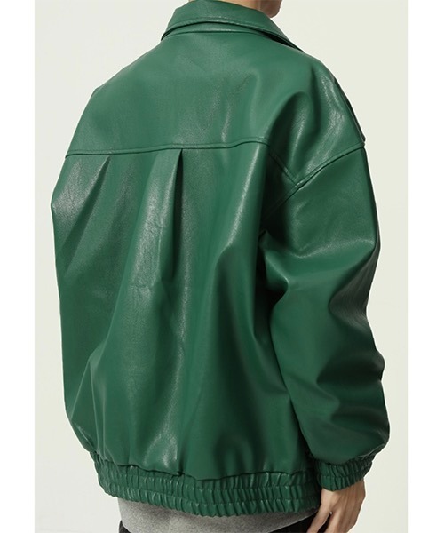 WESTBOY（ウエストボーイ）の「【WB ORIGINALS】PU Leather Blouson WO21W4HOT04（その他アウター・メンズ・ブラック/グリーン/ホワイト・L/XL/M）」の9枚目の写真