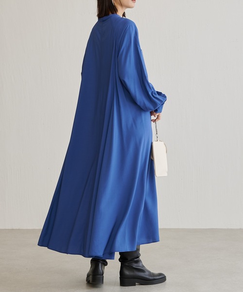 BONbazaar（ボンバザール）の「イレヘムワンピース（ワンピース・レディース・ライトベージュ/ブルー・FREE）」の2枚目の写真