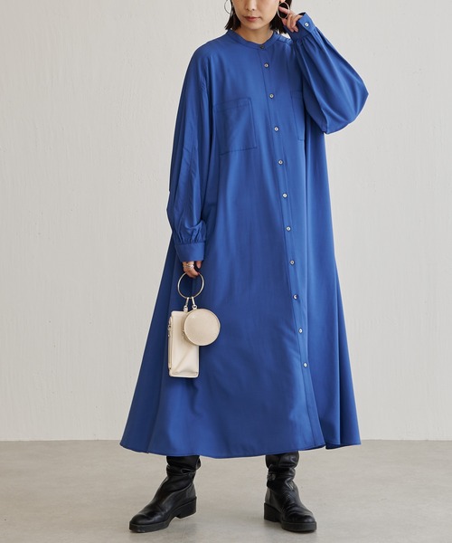 BONbazaar（ボンバザール）の「イレヘムワンピース（ワンピース・レディース・ライトベージュ/ブルー・FREE）」の18枚目の写真