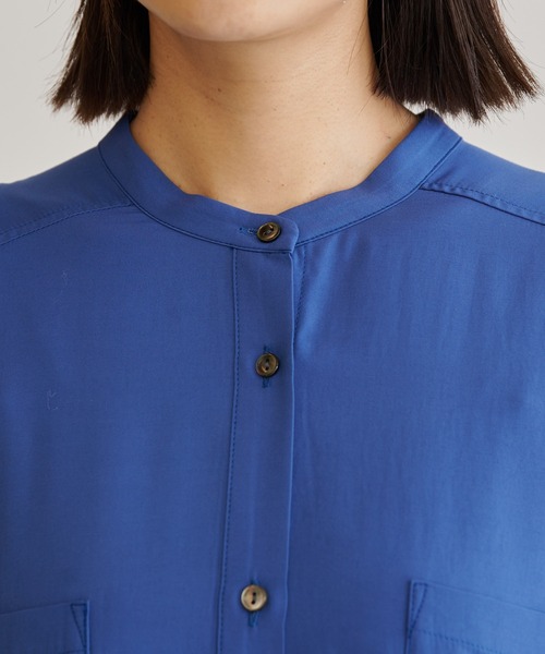 BONbazaar（ボンバザール）の「イレヘムワンピース（ワンピース・レディース・ライトベージュ/ブルー・FREE）」の4枚目の写真