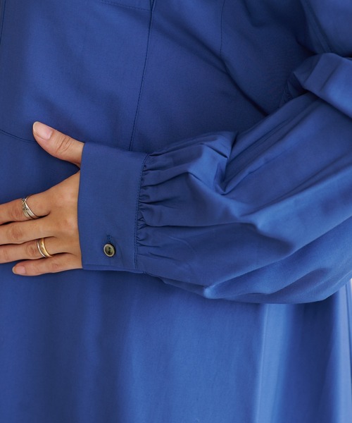 BONbazaar（ボンバザール）の「イレヘムワンピース（ワンピース・レディース・ライトベージュ/ブルー・FREE）」の10枚目の写真