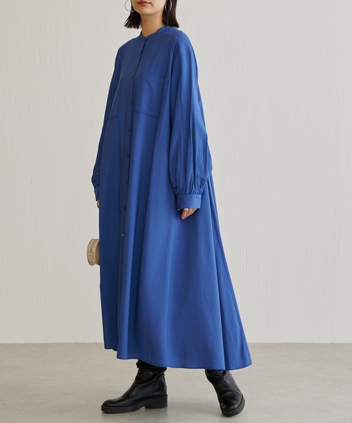 BONbazaar（ボンバザール）の「イレヘムワンピース（ワンピース・レディース・ライトベージュ/ブルー・FREE）」の6枚目の写真