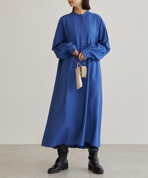 BONbazaar（ボンバザール）の「イレヘムワンピース（ワンピース・レディース・ライトベージュ/ブルー・FREE）」の15枚目の写真