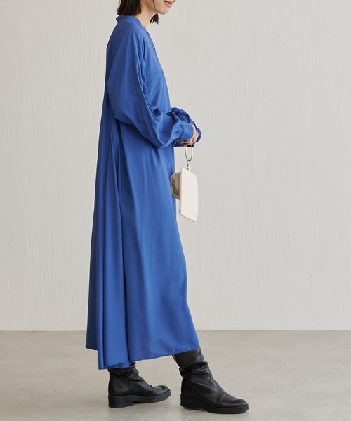 BONbazaar（ボンバザール）の「イレヘムワンピース（ワンピース・レディース・ライトベージュ/ブルー・FREE）」の22枚目の写真