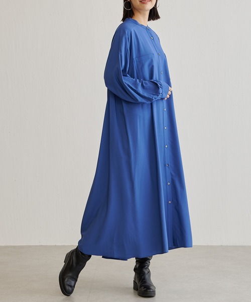 BONbazaar（ボンバザール）の「イレヘムワンピース（ワンピース・レディース・ライトベージュ/ブルー・FREE）」の9枚目の写真