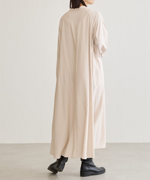 BONbazaar（ボンバザール）の「イレヘムワンピース（ワンピース・レディース・ライトベージュ/ブルー・FREE）」の5枚目の写真