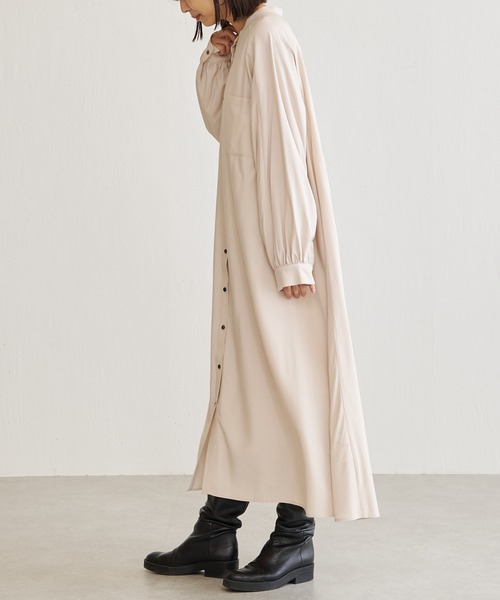 BONbazaar（ボンバザール）の「イレヘムワンピース（ワンピース・レディース・ライトベージュ/ブルー・FREE）」の17枚目の写真