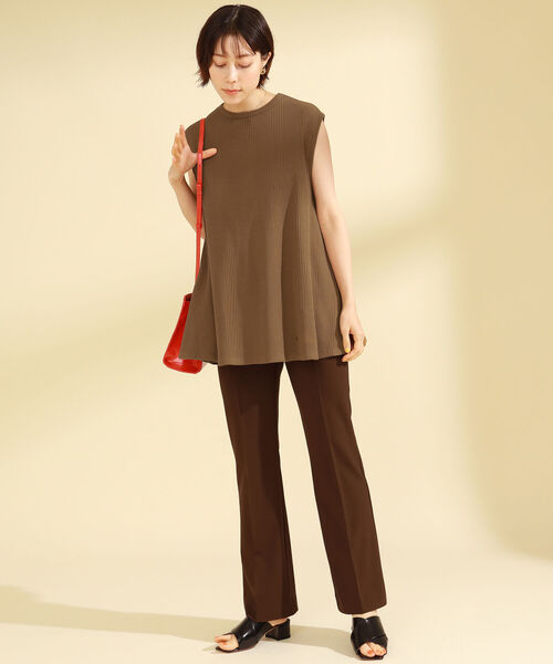 Ray BEAMS（レイビームス）の「Ray BEAMS / クロコ バンブー バッグ（トートバッグ・レディース・オレンジ/ブラック・ONE SIZE）」の7枚目の写真