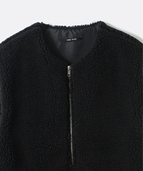 one way（ワンウェイ）の「【oneway】ボアベスト（その他アウター・レディース・ホワイト/ブラック/ダークグリーン・FREE）」の11枚目の写真