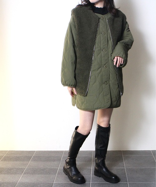 one way（ワンウェイ）の「【oneway】ボアベスト（その他アウター・レディース・ホワイト/ブラック/ダークグリーン・FREE）」の10枚目の写真