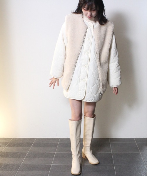 one way（ワンウェイ）の「【oneway】ボアベスト（その他アウター・レディース・ホワイト/ブラック/ダークグリーン・FREE）」の17枚目の写真