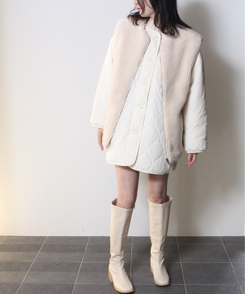 one way（ワンウェイ）の「【oneway】ボアベスト（その他アウター・レディース・ホワイト/ブラック/ダークグリーン・FREE）」の22枚目の写真