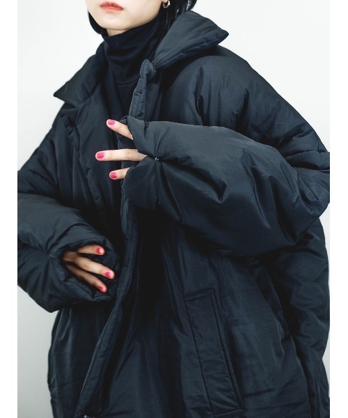 Chikashitsu +(チカシツプラス)の「【Chikashitsu +/チカシツプラス】Oversized padding coat/パディング 中綿ジャケット ロングコート オーバーサイズ ペディンコート(その他アウター・メンズ・ブラック/ブラウン・ONE SIZE)」の20枚目の写真