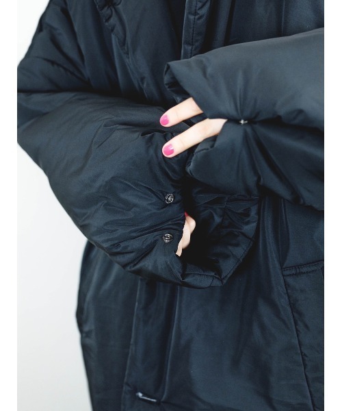 Chikashitsu +(チカシツプラス)の「【Chikashitsu +/チカシツプラス】Oversized padding coat/パディング 中綿ジャケット ロングコート オーバーサイズ ペディンコート(その他アウター・メンズ・ブラック/ブラウン・ONE SIZE)」の21枚目の写真