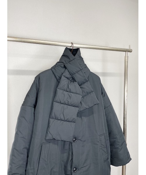 Chikashitsu +(チカシツプラス)の「【Chikashitsu +/チカシツプラス】Oversized padding coat/パディング 中綿ジャケット ロングコート オーバーサイズ ペディンコート(その他アウター・メンズ・ブラック/ブラウン・ONE SIZE)」の7枚目の写真